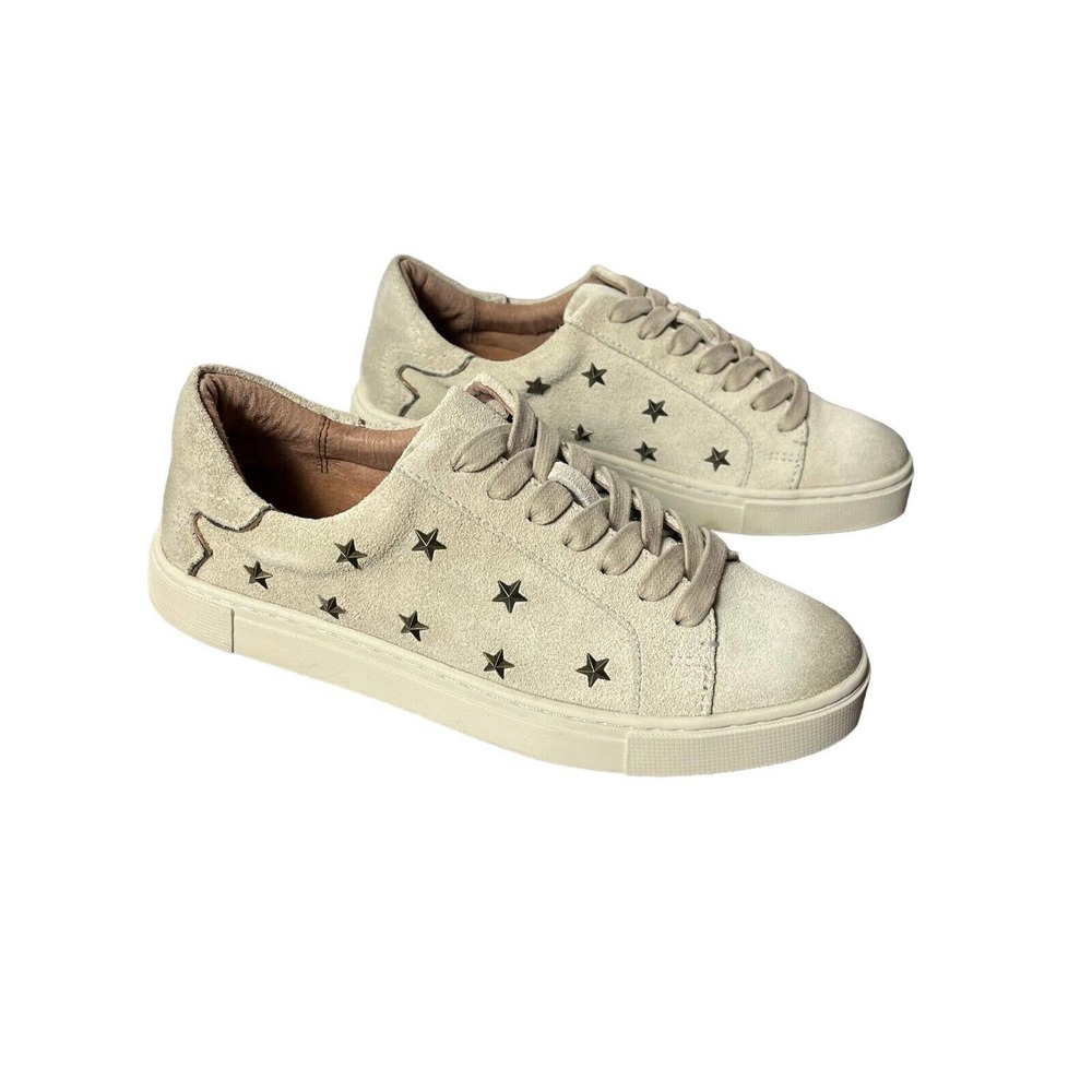 Frye Ivy Western Star Sneaker Women's 6.5 NWT/Box Leather Shoe Cream